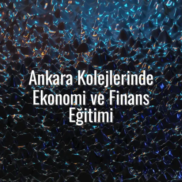 Ankara Kolejlerinde Ekonomi ve Finans Eğitimi - Ankara kolejleri ekonomi eğitimi