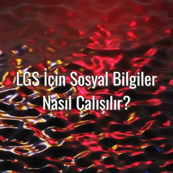 LGS İçin Sosyal Bilgiler Nasıl Çalışılır? - LGS sosyal bilgiler çalışma