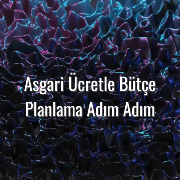 Asgari Ücretle Bütçe Planlama Adım Adım - asgari ücretle bütçe planlama
