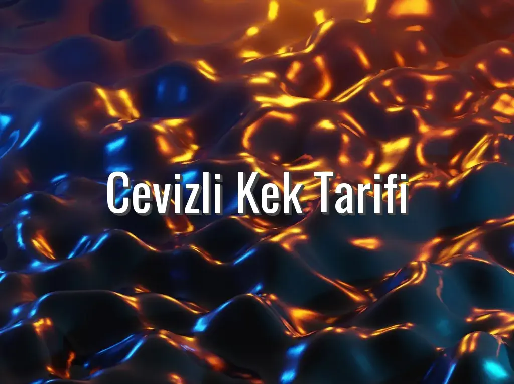 Cevizli Kek Tarifi
