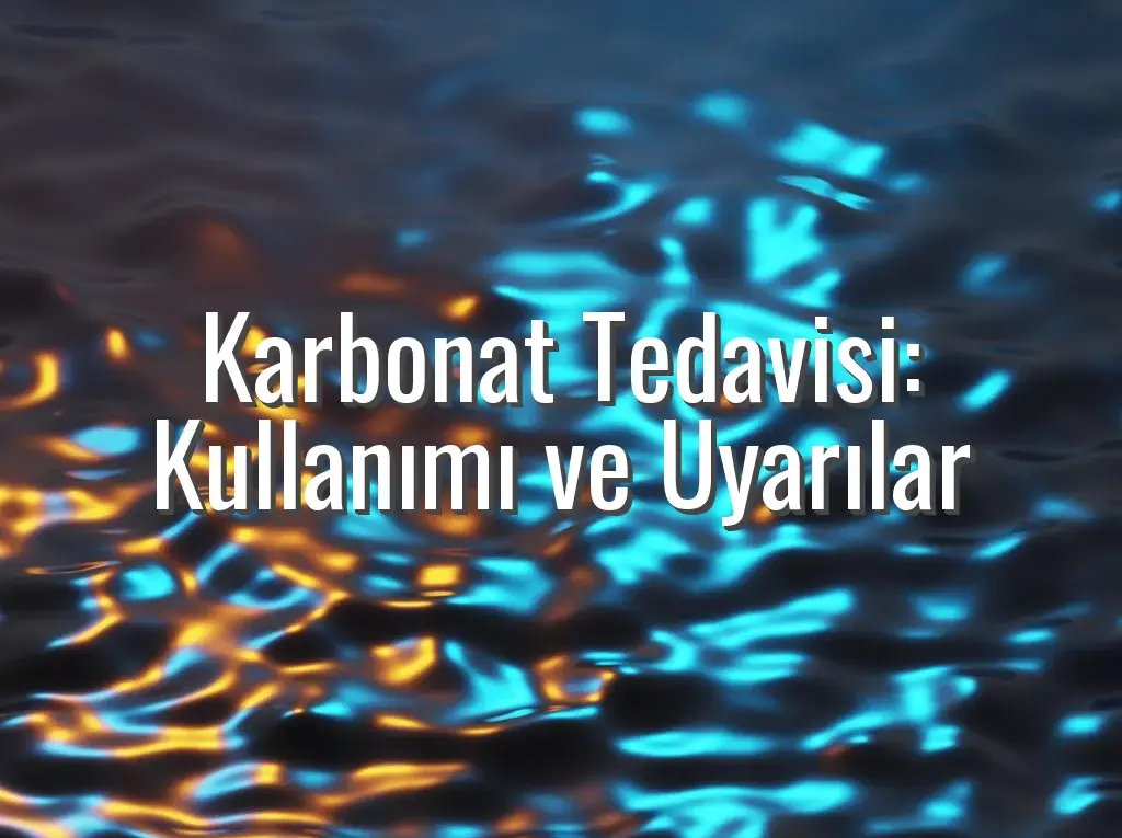 Karbonat Tedavisi: Kullanımı ve Uyarılar