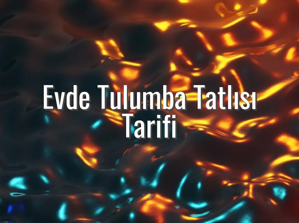 Evde Tulumba Tatlısı Tarifi