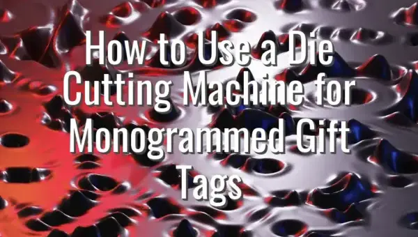 How to Use a Die Cutting Machine for Monogrammed Gift Tags