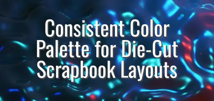 Consistent Color Palette for Die-Cut Scrapbook Layouts