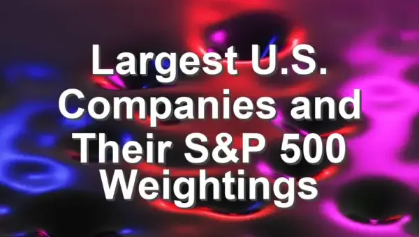 Largest U.S. Companies and Their S&P 500 Weightings