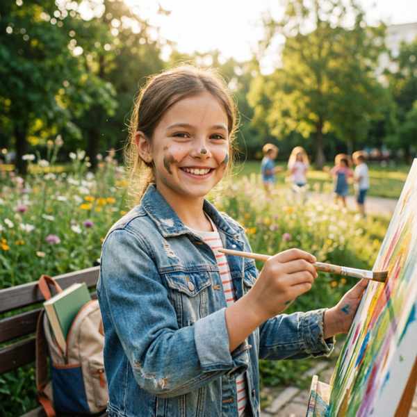 child feeling confident and happy while rebuilding resilience after a friendship breakup