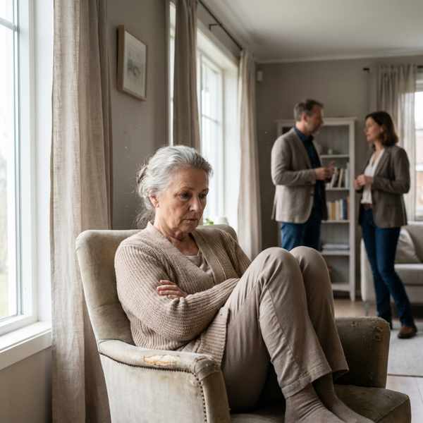 Overbearing grandparent struggling with boundaries during family discussion