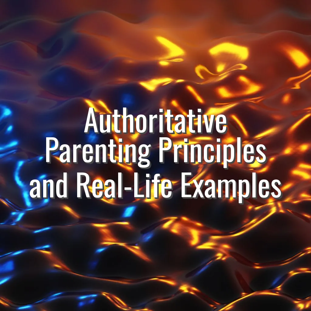 Authoritative Parenting Principles and Real-Life Examples