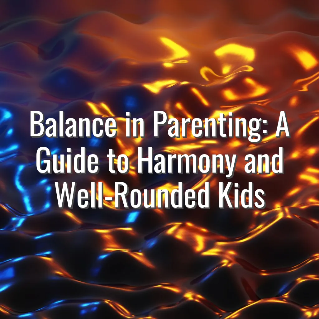 Balance in Parenting: A Guide to Harmony and Well-Rounded Kids