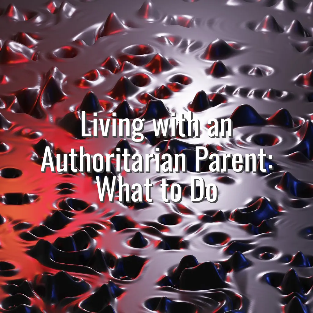 Living with an Authoritarian Parent: What to Do