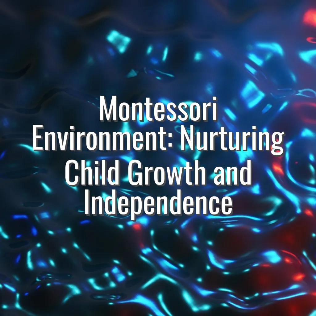 Montessori Environment: Nurturing Child Growth and Independence