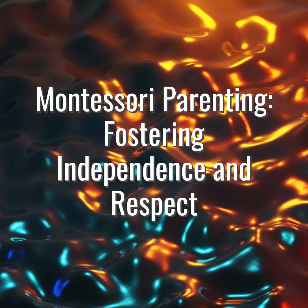 Montessori Parenting: Fostering Independence and Respect