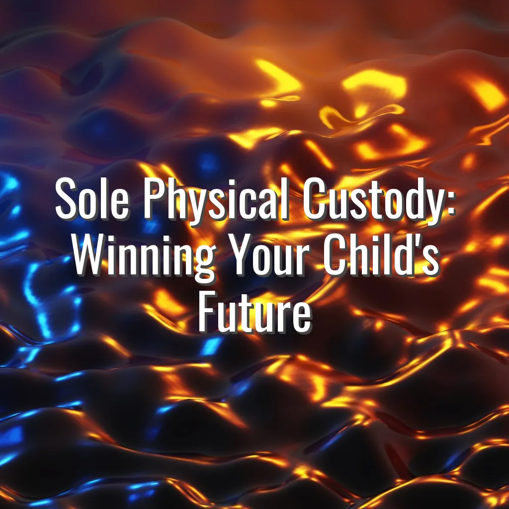 Sole Physical Custody: Winning Your Child's Future