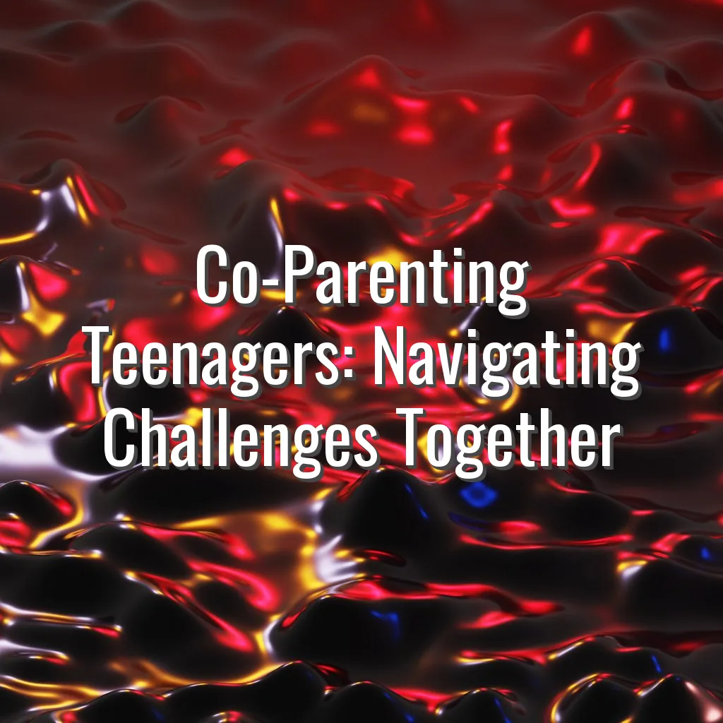 Co-Parenting Teenagers: Navigating Challenges Together