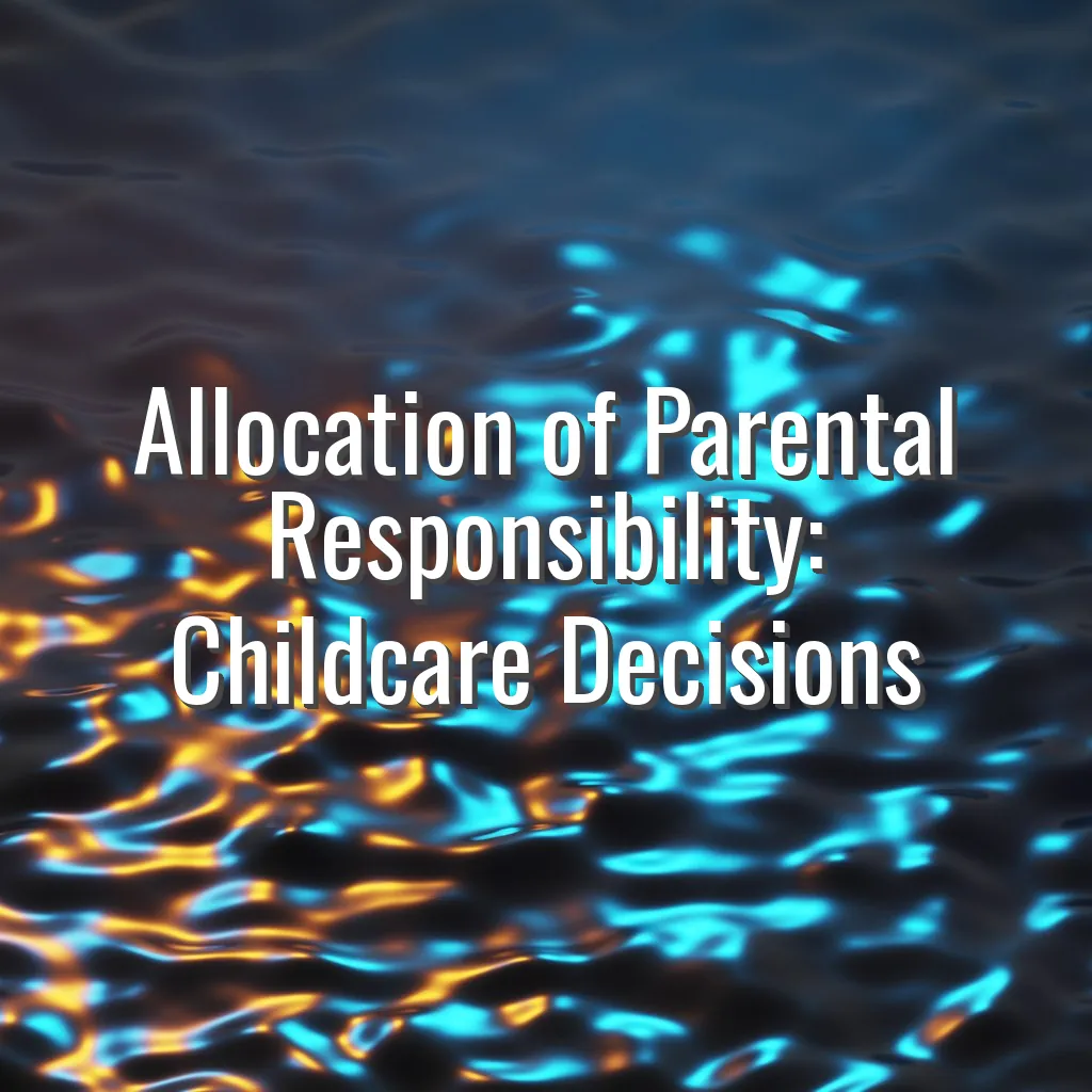Allocation of Parental Responsibility: Childcare Decisions
