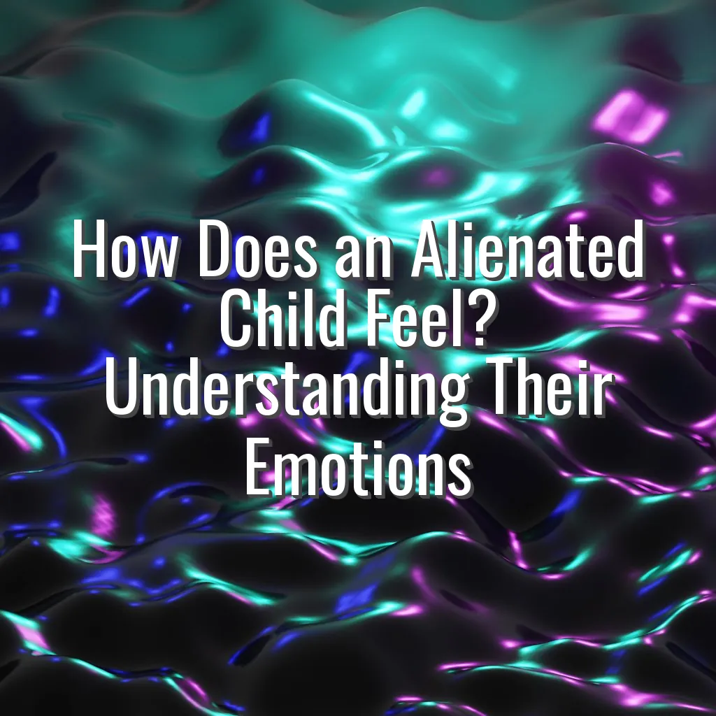 How Does an Alienated Child Feel? Understanding Their Emotions