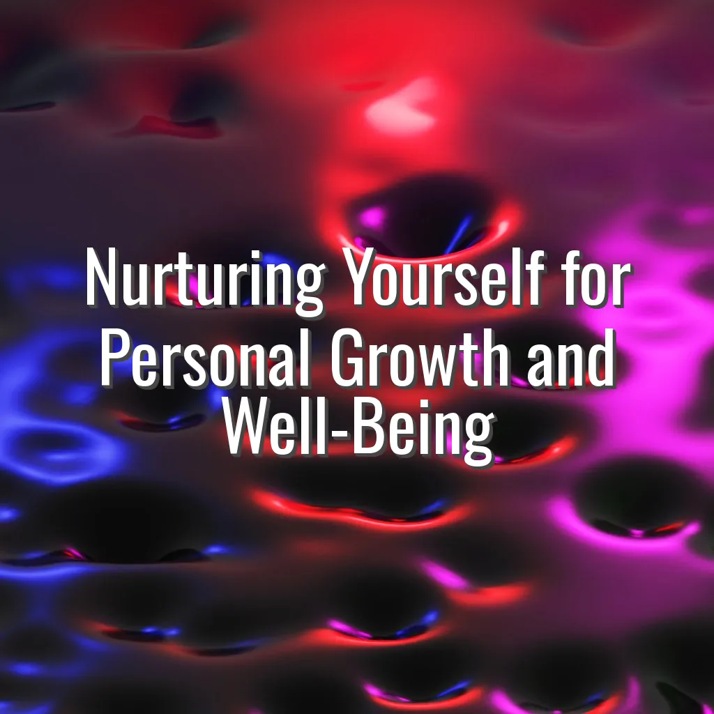 Nurturing Yourself for Personal Growth and Well-Being