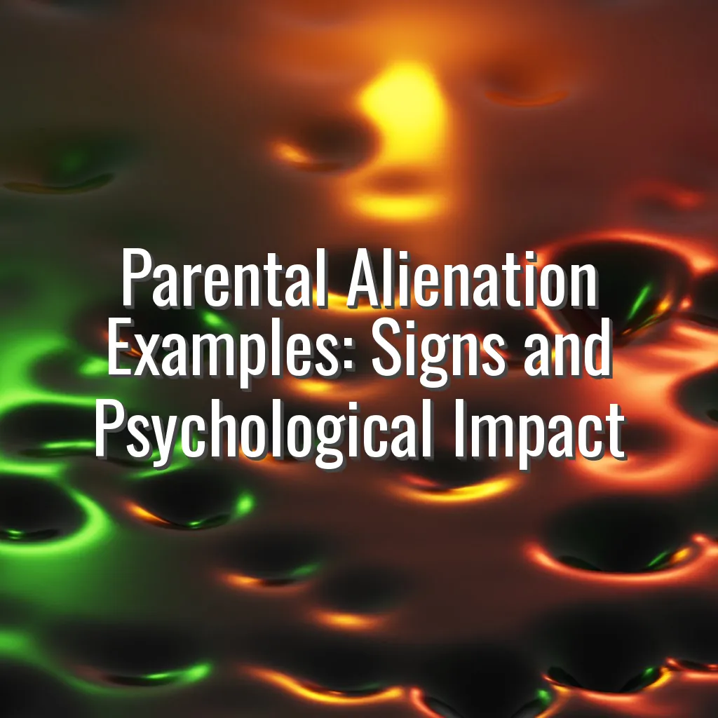 Parental Alienation Examples: Key Signs and Psychological Impact