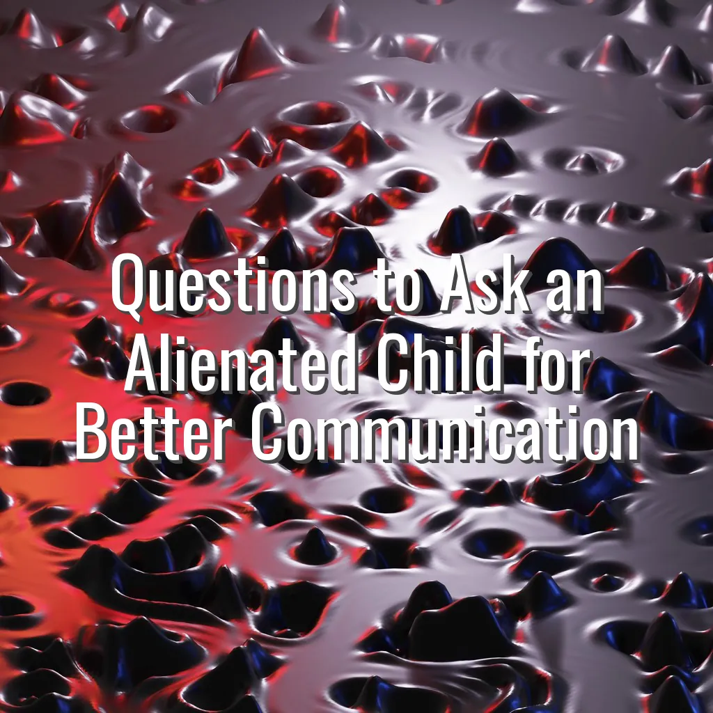 Questions to Ask an Alienated Child for Better Communication