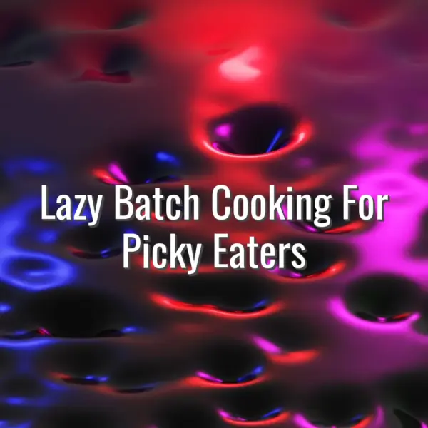 Lazy Batch Cooking For Picky Eaters - batch cooking for picky eaters