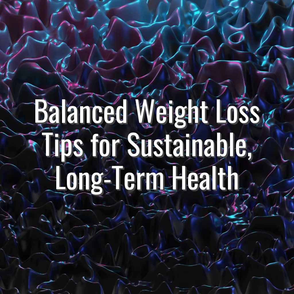 Balanced Weight Loss Tips for Sustainable, Long-Term Health