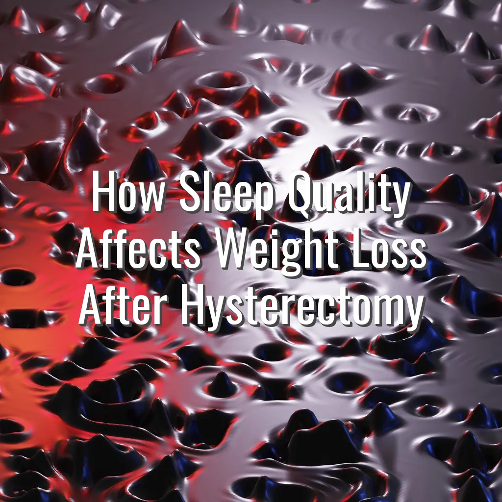How Sleep Quality Affects Weight Loss After Hysterectomy