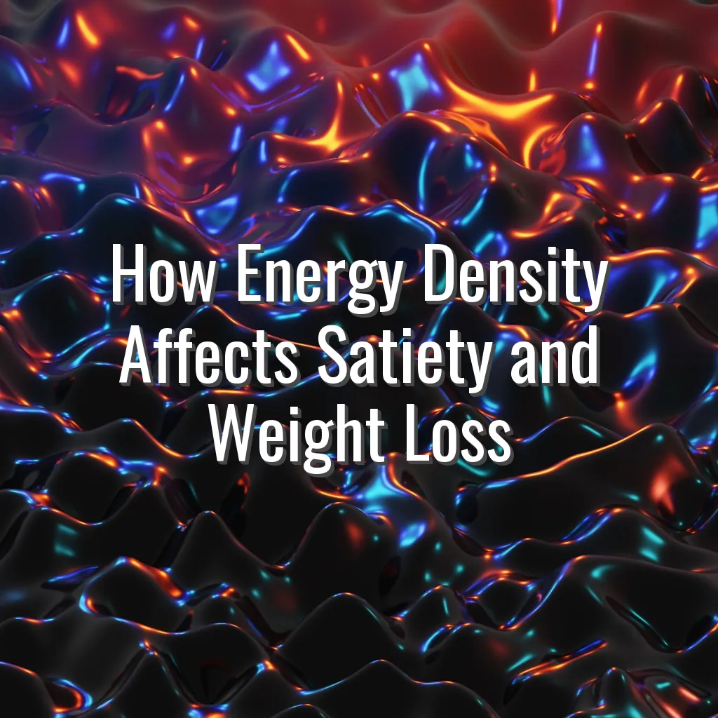 How Energy Density Affects Satiety and Weight Loss