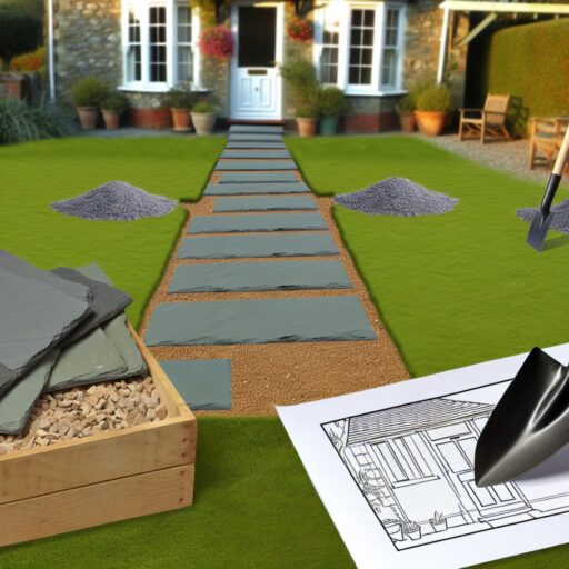 How To DIY A Slate Path To Your Front Door