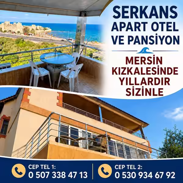 Kızkalesi Serkans Apart Otel ve Pansiyon - Kızkalesi Pansiyonları