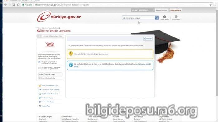 edevlet ogrenci belgesi alma - Bilgideposu