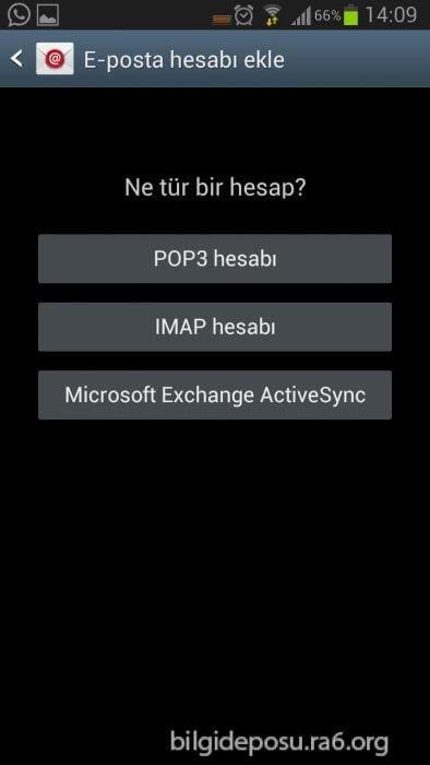 email ayarlari - Bilgideposu