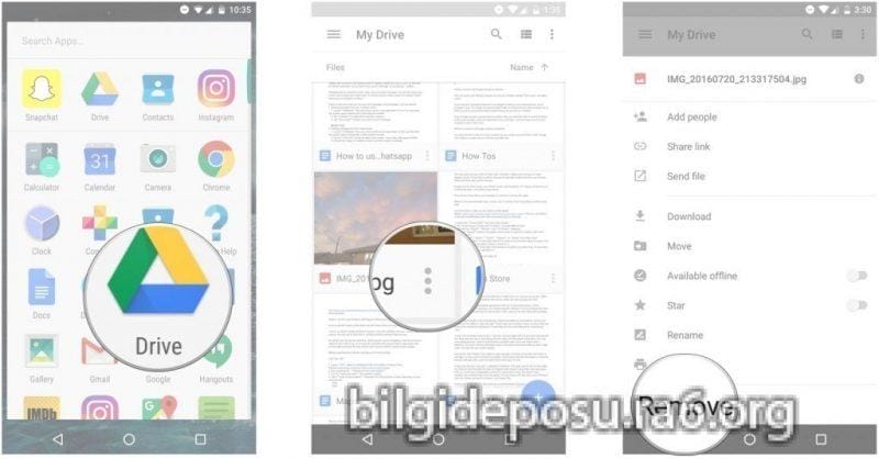 google drive yedek alma - Bilgideposu