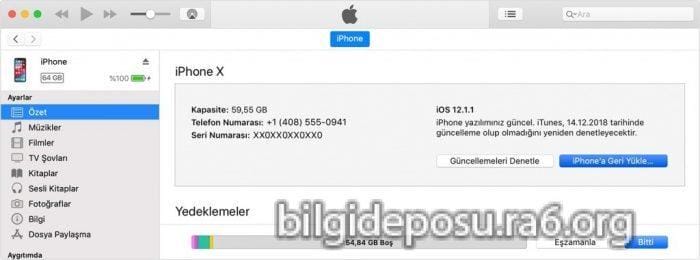 iphone telefon sifirlama - Bilgideposu