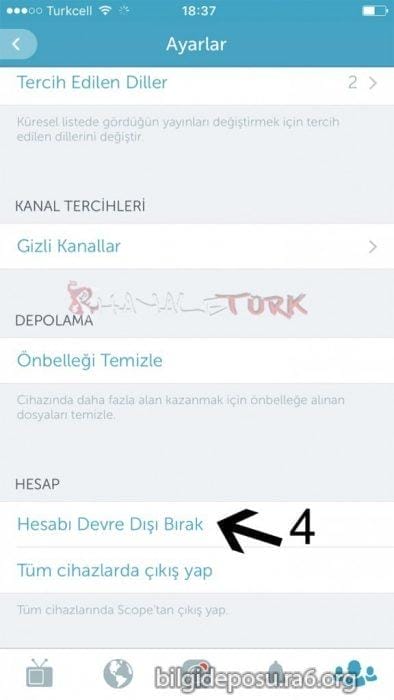 periscobe hesabi kapatma - Bilgideposu