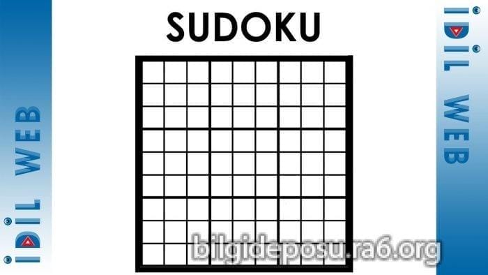 sudoku nedir - Bilgideposu