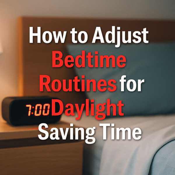 How to adjust bedtime routines for daylight saving time