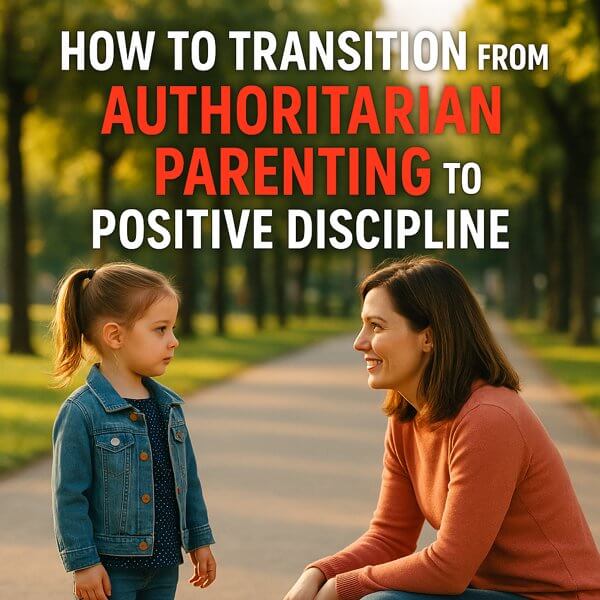 How to transition from authoritarian parenting to positive discipline