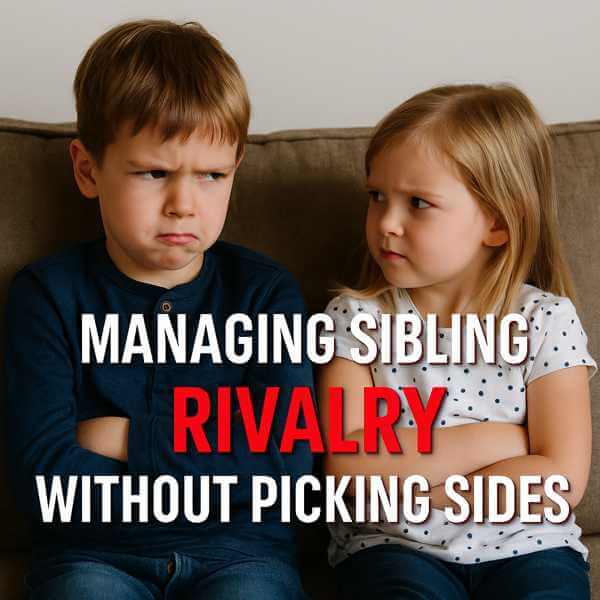 Managing sibling rivalry without picking sides