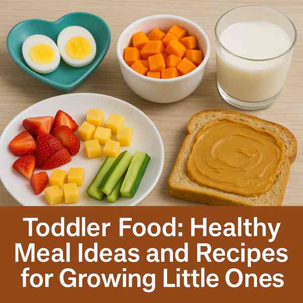 Toddler food ideas with healthy meals, sweet potato, fruit, and milk for little ones at home