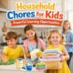 Children doing household chores with family at home to develop life skills