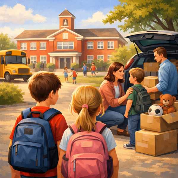 Supporting kids during a mid-year school move with family support