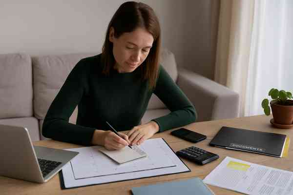 Adoption Agencies For Single Parents: Breaking Barriers To Parenthood 16 A single parent planning an adoption checklist at home, representing practical tips for single parent adoption.