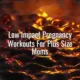 Low impact pregnancy workouts for plus size moms - low impact pregnancy workouts for plus size moms