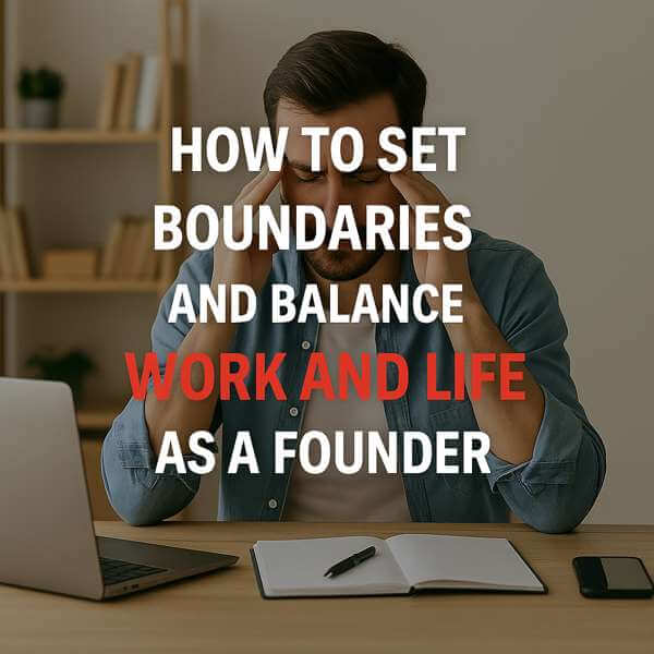 How to Set Boundaries and Balance Work and Life as a Founder