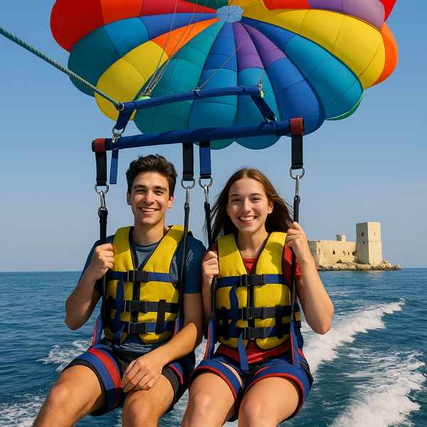 Kızkalesi'nde Paraşüt ve Parasailing