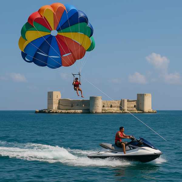 Kızkalesi Korykos Su Sporları: Parasailing, paraşüt, jetski kiralama