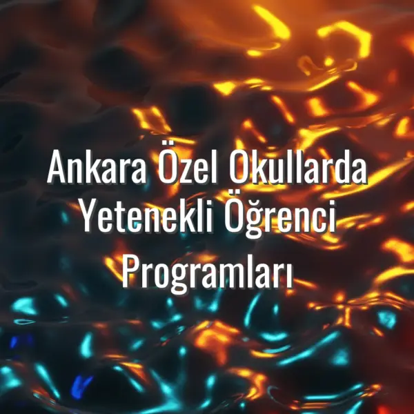 Ankara Özel Okullarda Yetenekli Öğrenci Programları - ankara özel okul yetenekli öğrenci